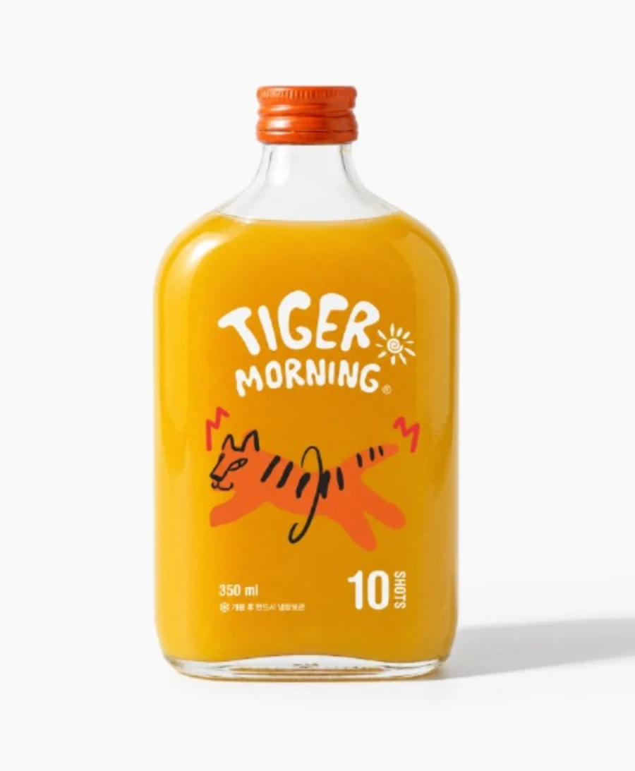 타이거모닝 · 진저샷 제품 및 캠페인 이미지